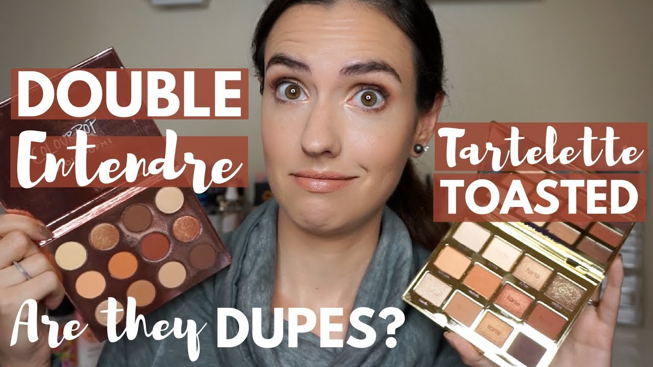 Tartelette Toasted V Colour Pop Double Entendre Comparison Swatches Tutorial Are They Dupes
