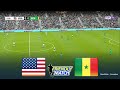 UNITED STATES vs SENEGAL Live | International Friendly Match 2026 | Simulation PES 2021 Gameplay