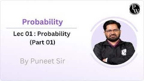 Probability || Engineering Mathematics|| GATE 2025 || Puneet sir || part 1 parakaram batch 2025