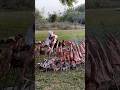 This Is How Maasai Prepare Nyamachoma Traditional Bbq Teambuilding Wild Jungle Safari