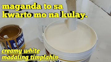 paano magtimpla ng kulay na creamy white davies semi gloss latex by kidnanz tv