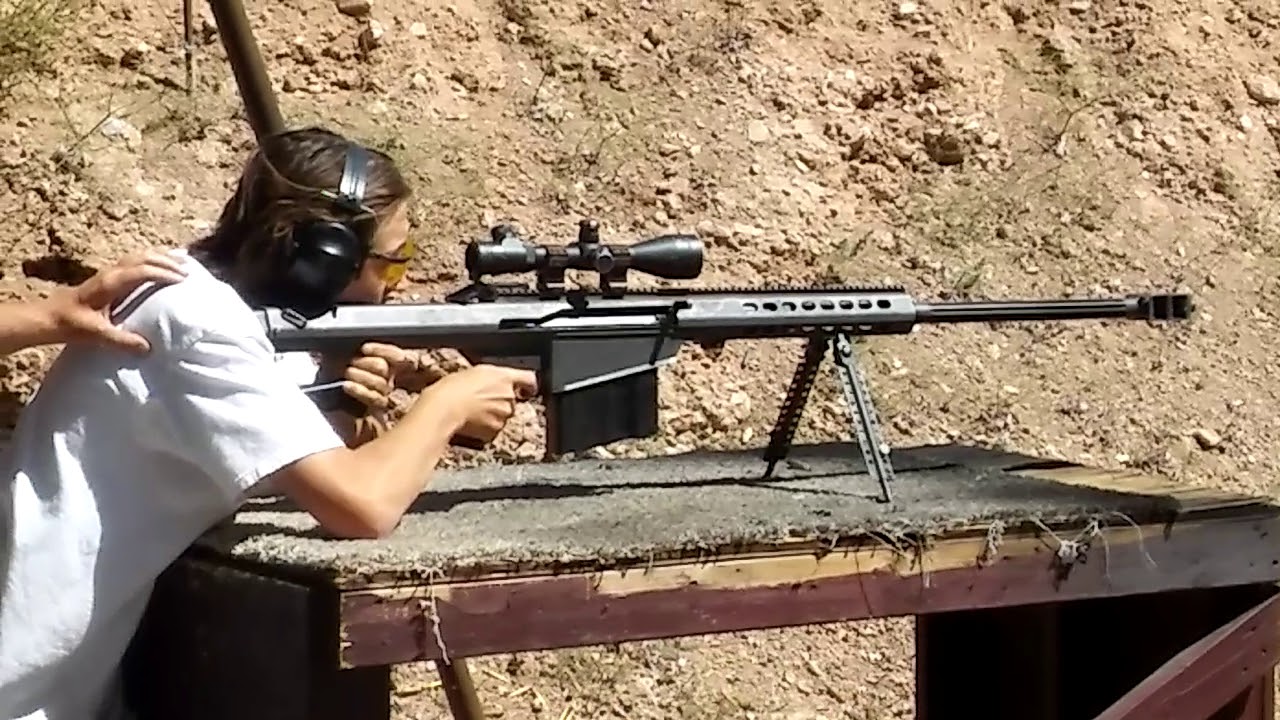 Shoot The Barrett 50 Cal Sniper Rifle In Las Vegas At Bullets And Burgers Youtube