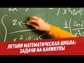 Летняя математическая школа: задачи на каникулы - Школьная программа для взрослых