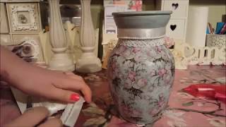 Mothers Day idea ? Altered Poundland Decoupage Vase