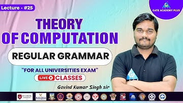 #25 Regular Grammar Basics | Part - 2 | TOC | For All Universities Exams | with Govind Sir