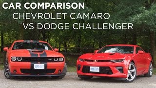 Car Comparison | Chevrolet Camaro vs Dodge Challenger | Driving.ca