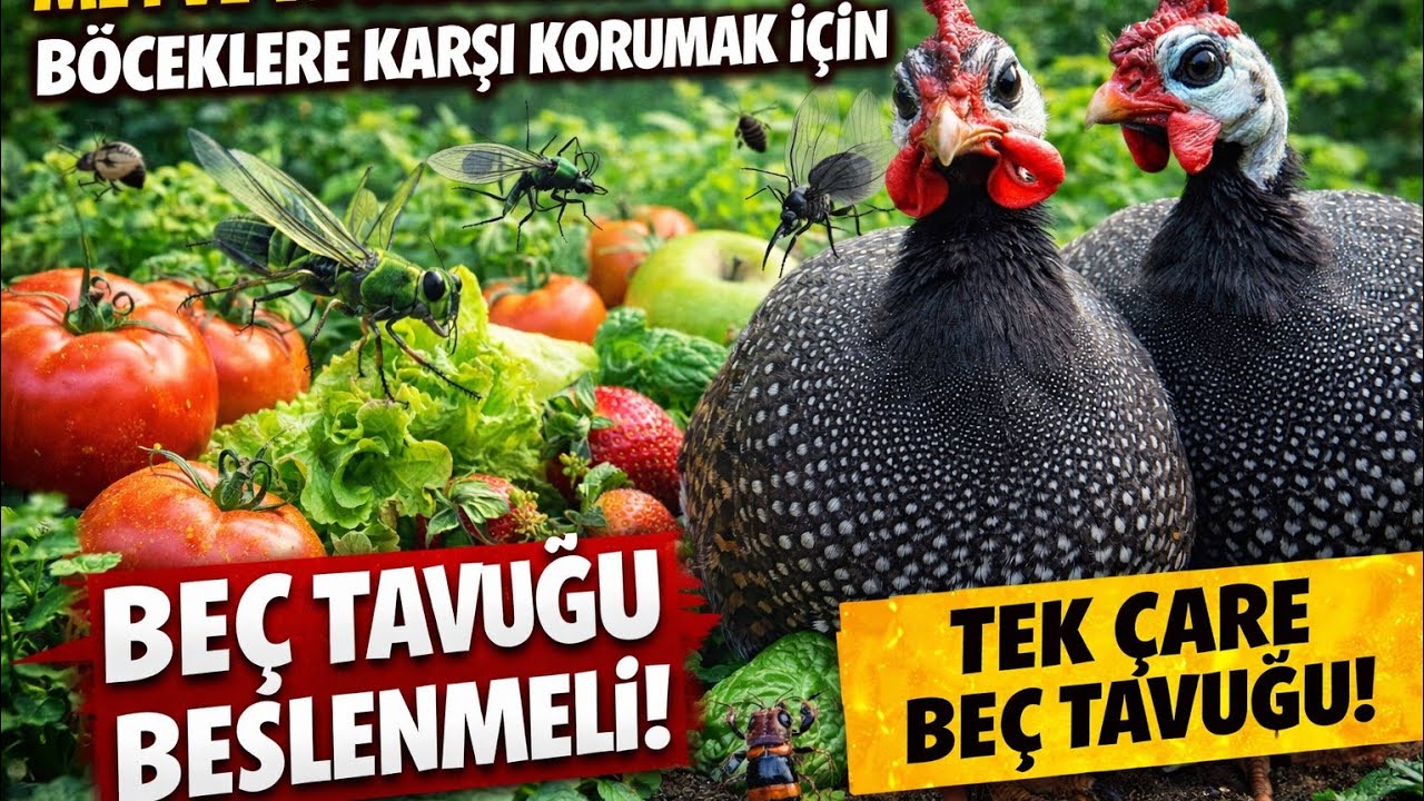 MEYVE ve SEBZELERİ KURTARMAK İÇİN TEK ÇARE!BEÇ TAVUĞU BESLEMEK #beçtavuğuçiftliği #beçtavuğuüretimi 