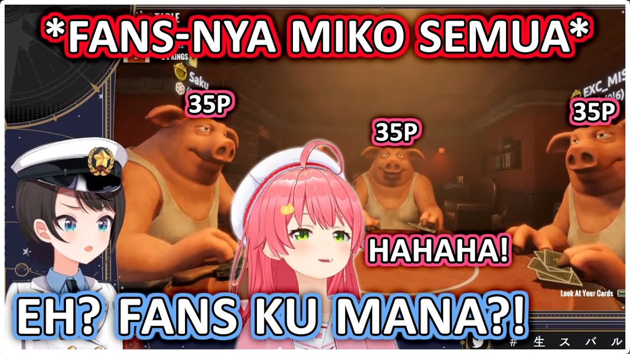 SUBARU Main Liar's Bar Tapi Yang Join Malah Fansnya MIKO Semua | (Hololive Clips)