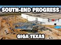 MORE SOUTH-END CONSTRUCTION PROGRESS! - Tesla Gigafactory Austin 4K  Day 12/9/23 - Tesla Terafactory