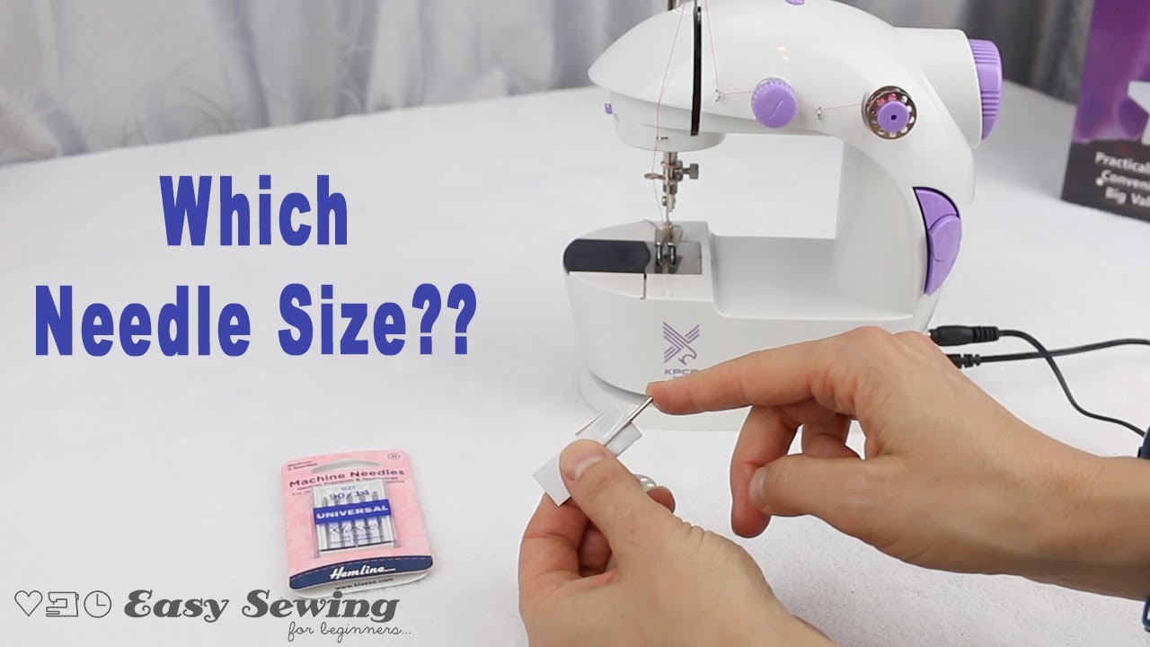 How to Change the Needle on Mini Sewing Machine and Needle Size