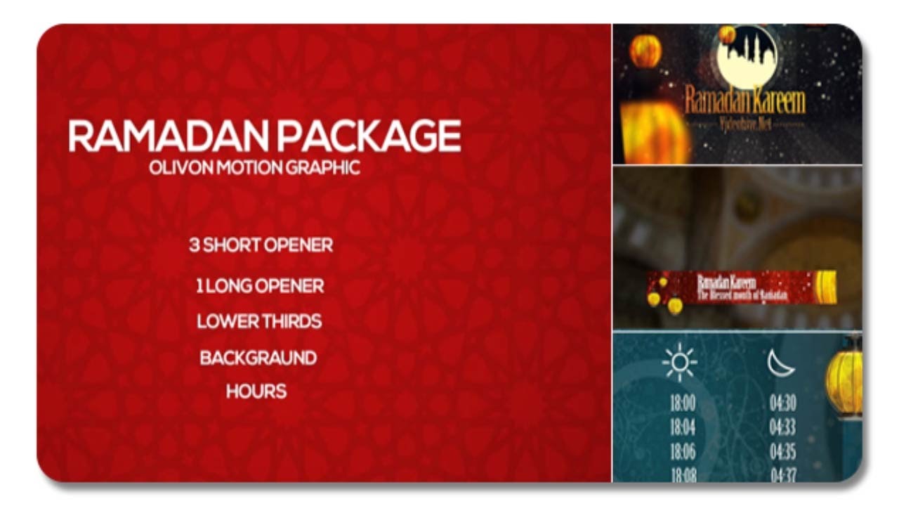 Ramadan Package | After Effects Template