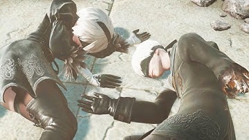 Nier Automata: All Endings + True Ending (A,B,C,D,E) (1080p 60fps)