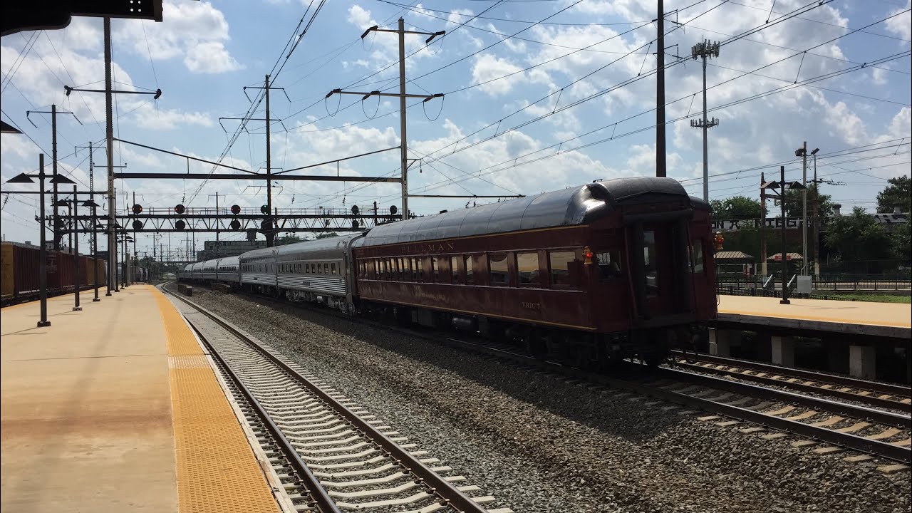 Amtrak HD 60 FPS Three Private Cars Trail on Crescent Train 19 North