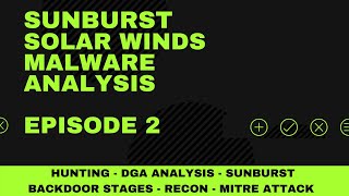SUNBURST SolarWinds Hunting - Malware Internals , Backdoor Stages, DGA Analysis and RECON
