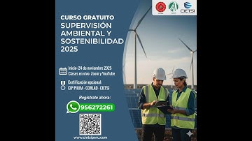 CURSO GRATUITO EN SUPERVISIÓN AMBIENTAL Y SOSTENIBILIDAD 2025 S02