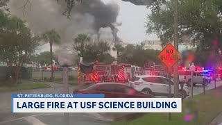USF laboratory building may be a ‘total loss’ after large fire: president