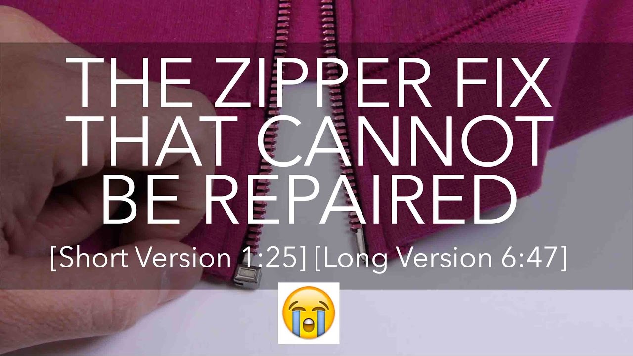 Zipper Repair What can be fixed How to Fix my Zipper 