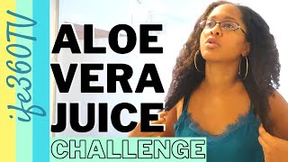 ALOE VERA JUICE Hair Growth CHALLENGE | #NaturalHair