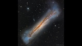 NGC 3628, also known as the Hamburger Galaxy or Sarah's Galaxy