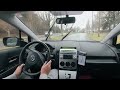 Relaxing Rainy Day Drive | Calm Background Music | POV
