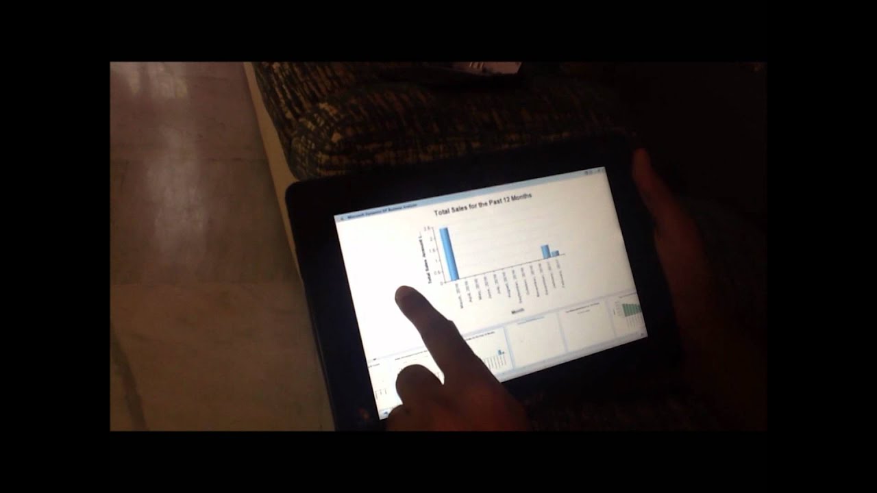 Dynamics GP Business Analyzer on a Windows Touch Tablet - YouTube