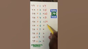 #maths #table #shortcut l Table trick 79 l #maths #shorts #short #table #tips
