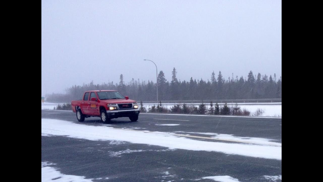 Nova Scotia Highway 103 whiteout YouTube