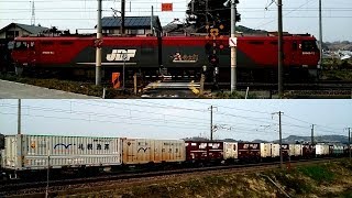 EH500-63 貨物列車 3055レ 発電ブレーキ音あり