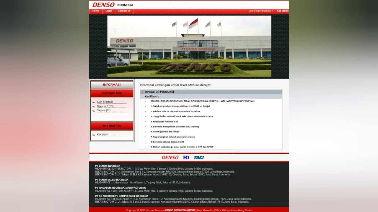 Lowongan Kerja Terbaru Desember 2019 ( Periode Des/19 ...
