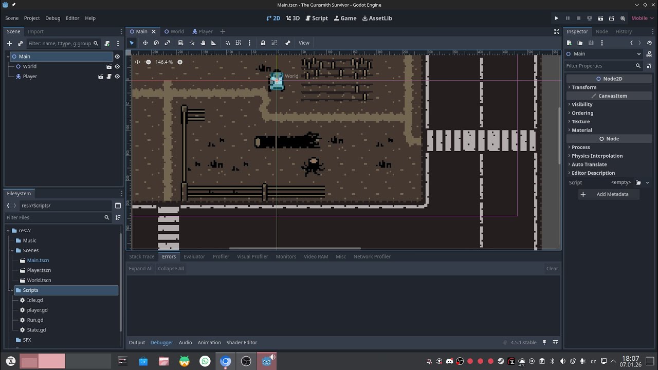 Programming The Gunsmith Survivor In GODOT! Come Watch And Help!