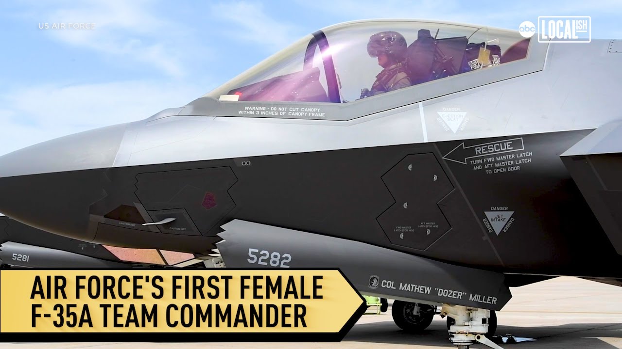 Meet the Air Force's first female F-35A demo team commander - YouTube