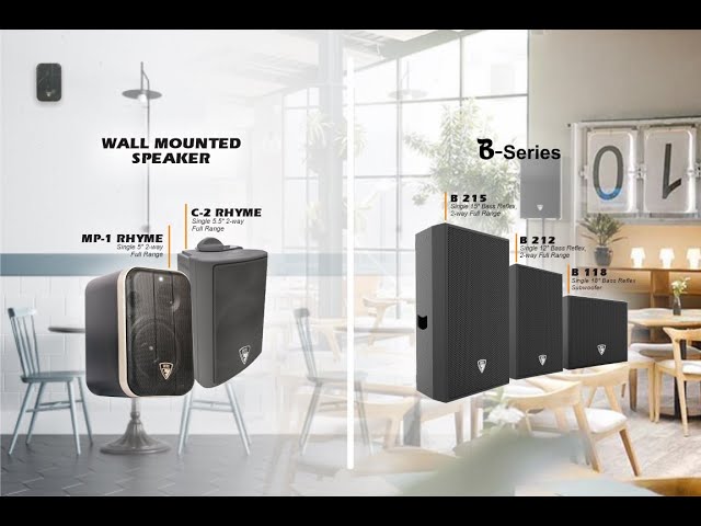 Speaker Cafe - RHYME B-Series u0026 Wall Mounted Speaker MP-1 u0026 C-2 class=