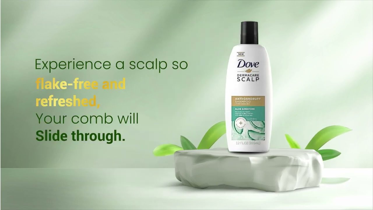 Dive into Nature's Embrace with Dove Herbal Shampoo! - After Effects | Illustrator