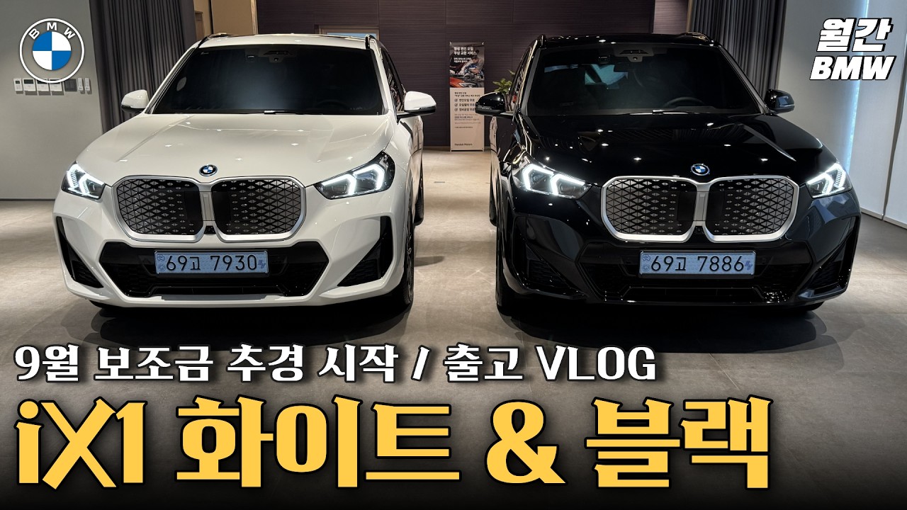 BMW iX1 무슨 색 살까?? 블랙 vs 화이트 + 카스타니아 vs 화이트그레이 투톤 실물 비교!