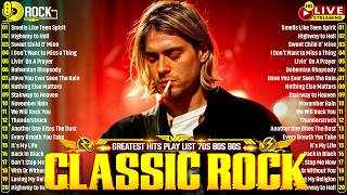 Nirvana, Led Zeppelin, Bon Jovi, Aerosmith, U2, ACDC - Classic Rock Songs 70s 80s 90s Full Album