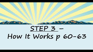Step 3 - How it works p.60-63
