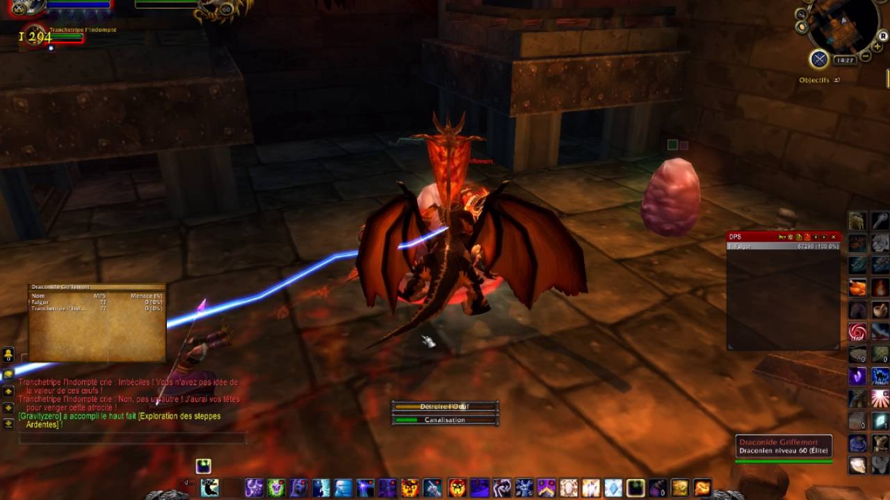 Le Repaire de l'aile noir 1er boss solo