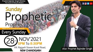 Prophet Bajinder Singh Ministry 28 Nov Sunday Evening Live Meeting