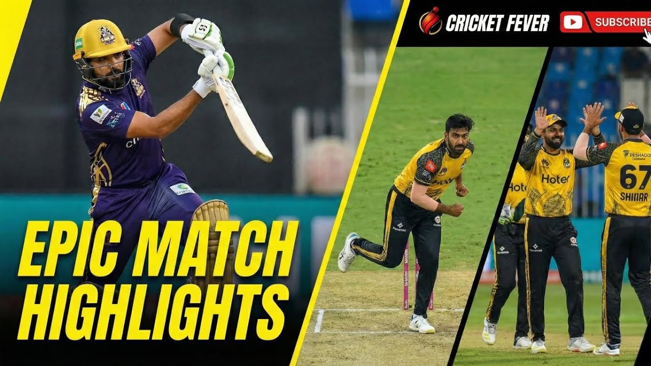 Peshawar Zalmi vs Quetta Gladiators | PSL Real Cricket Game 🏏 Full Match Highlights 