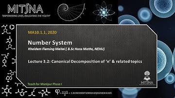 Lecture 3.2: Canonical Decomposition of 