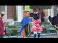 ミニーちゃんを奪われまくりで散々なミッキーさん(＞_＜) （開園前グリーティング 2014.12.21）