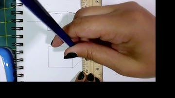 1 Point Perspective Below Eye View Cube