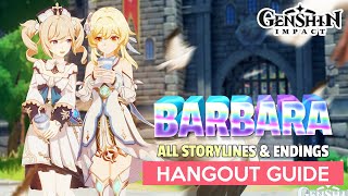 How to: GET ALL Barbara Hangout Event Endings & Storylines | Genshin Impact