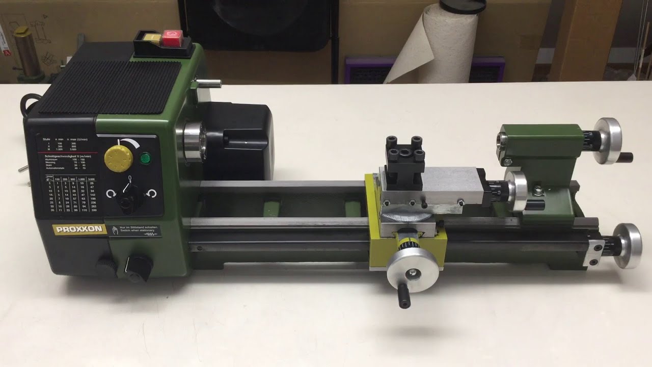 PROXXON Precision Lathe PD 250/E Unboxing and First Impressions - YouTube