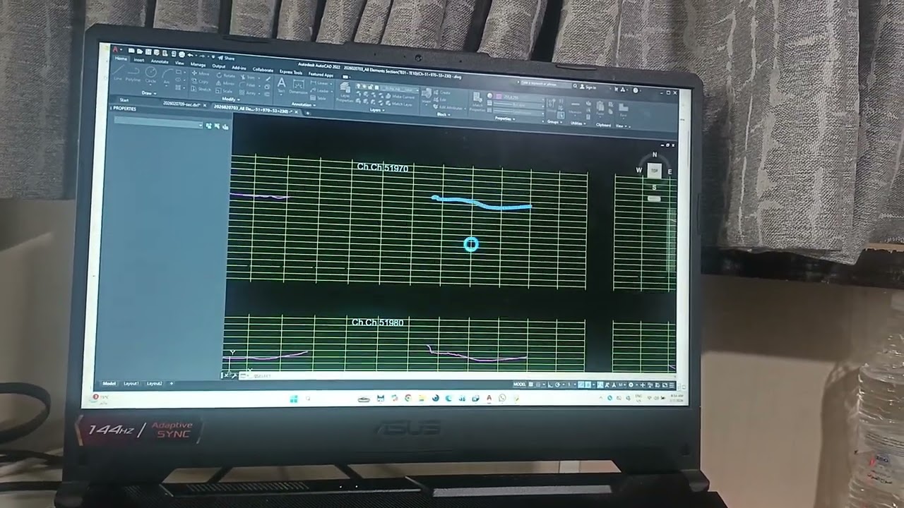 Multibeam survey data section preparing in PDS