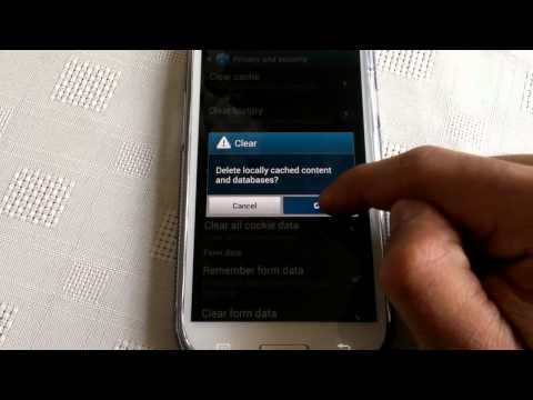 samsung galaxy s3 (CLEAR BROWSER HISTORY)