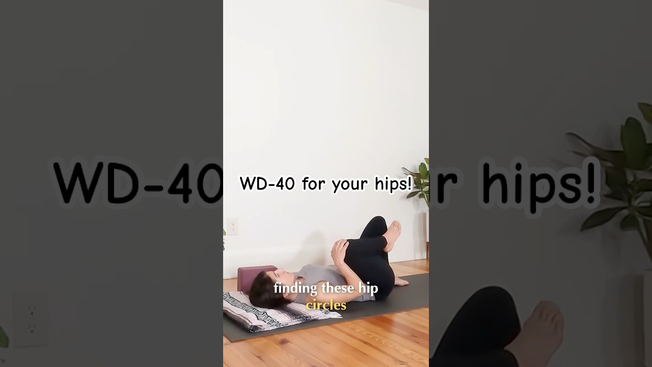 Stiff Hip Sockets? Lubricate the joint with this. 