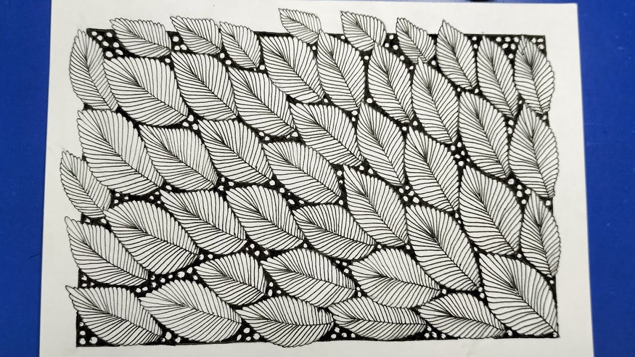 Vẽ Zentangle patterns đơn giản (#16) | Củi Art - YouTube