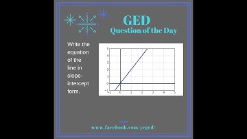 GED QOD: Equations of Lines from Graphs 7