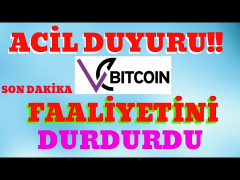 Vebitcoin Borsası Kapandı